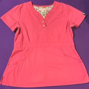Pink koi scrub set - EUC